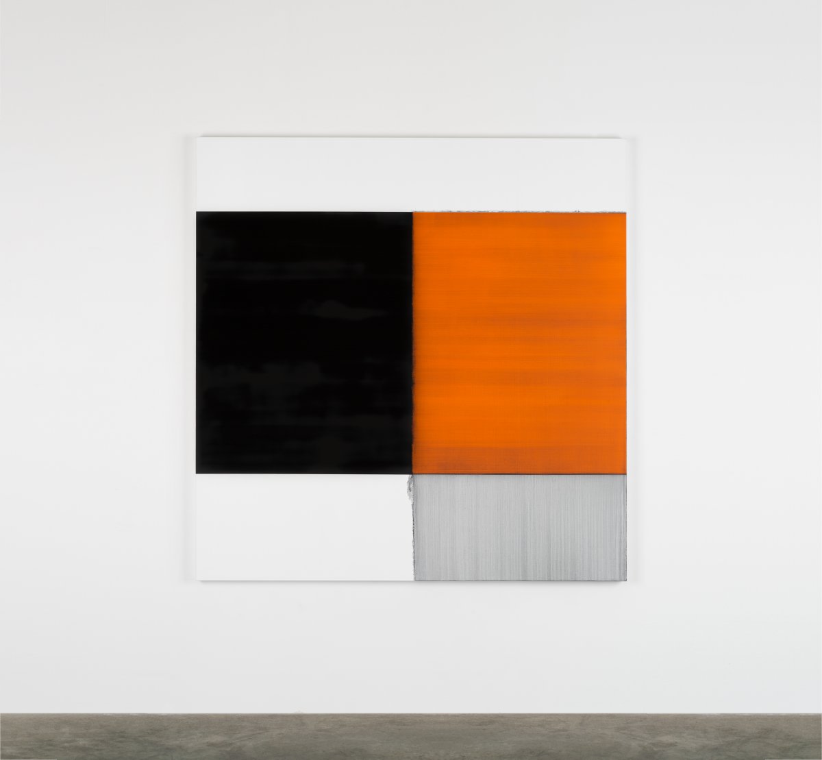 Callum Innes, Exposed Painting Cadmium Orange, 2018  