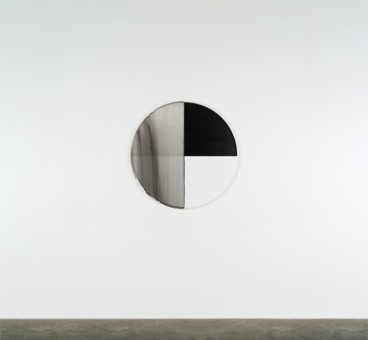 Callum Innes, Exposed Painting Lamp Black, 2022