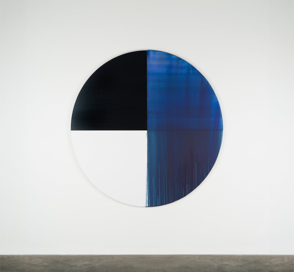 Callum Innes, Exposed Painting Sapphire Blue, 2022