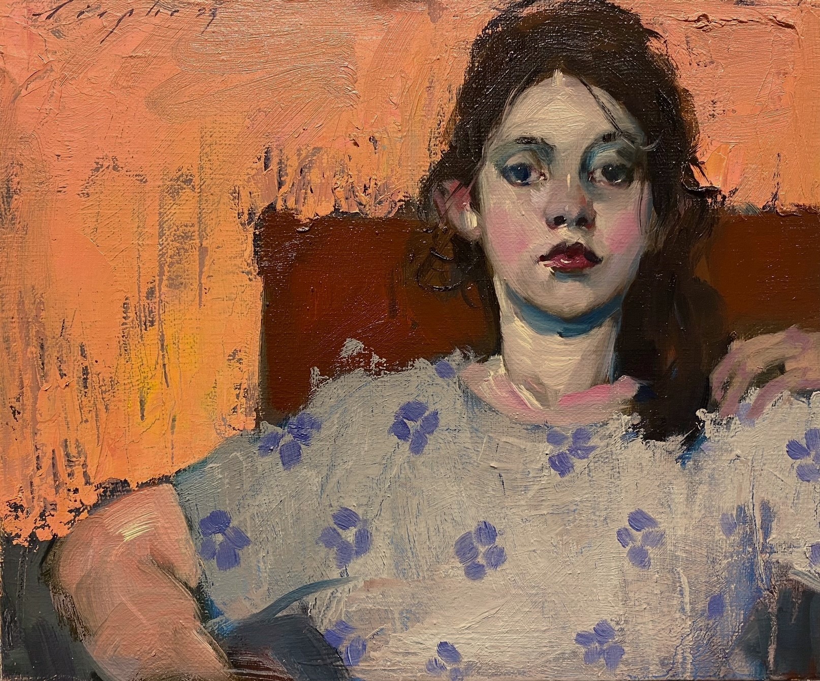 Malcolm Liepke, Girl in Chair, 2023