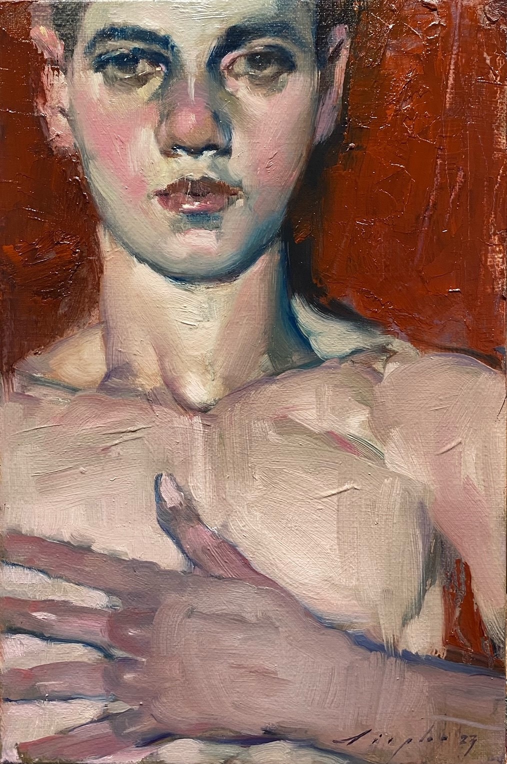 Malcolm Liepke, Hand to Chest, 2023