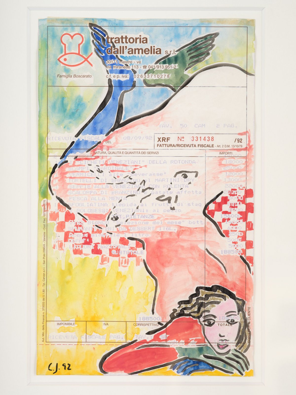 Cathy Josefowitz, Trattoria dall'Amelia – Mestre, 1992