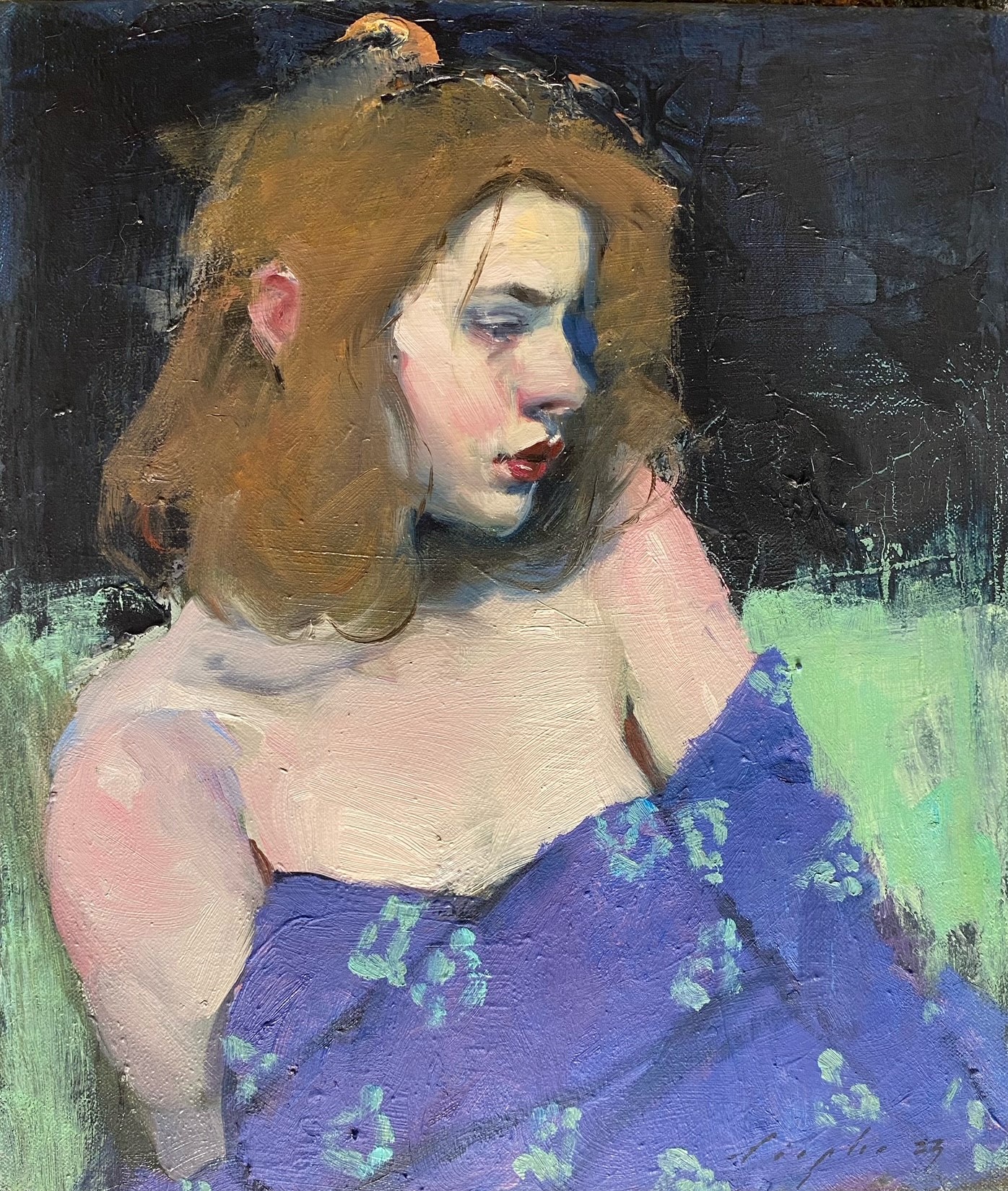 Malcolm Liepke, Off Her Shoulder, 2023