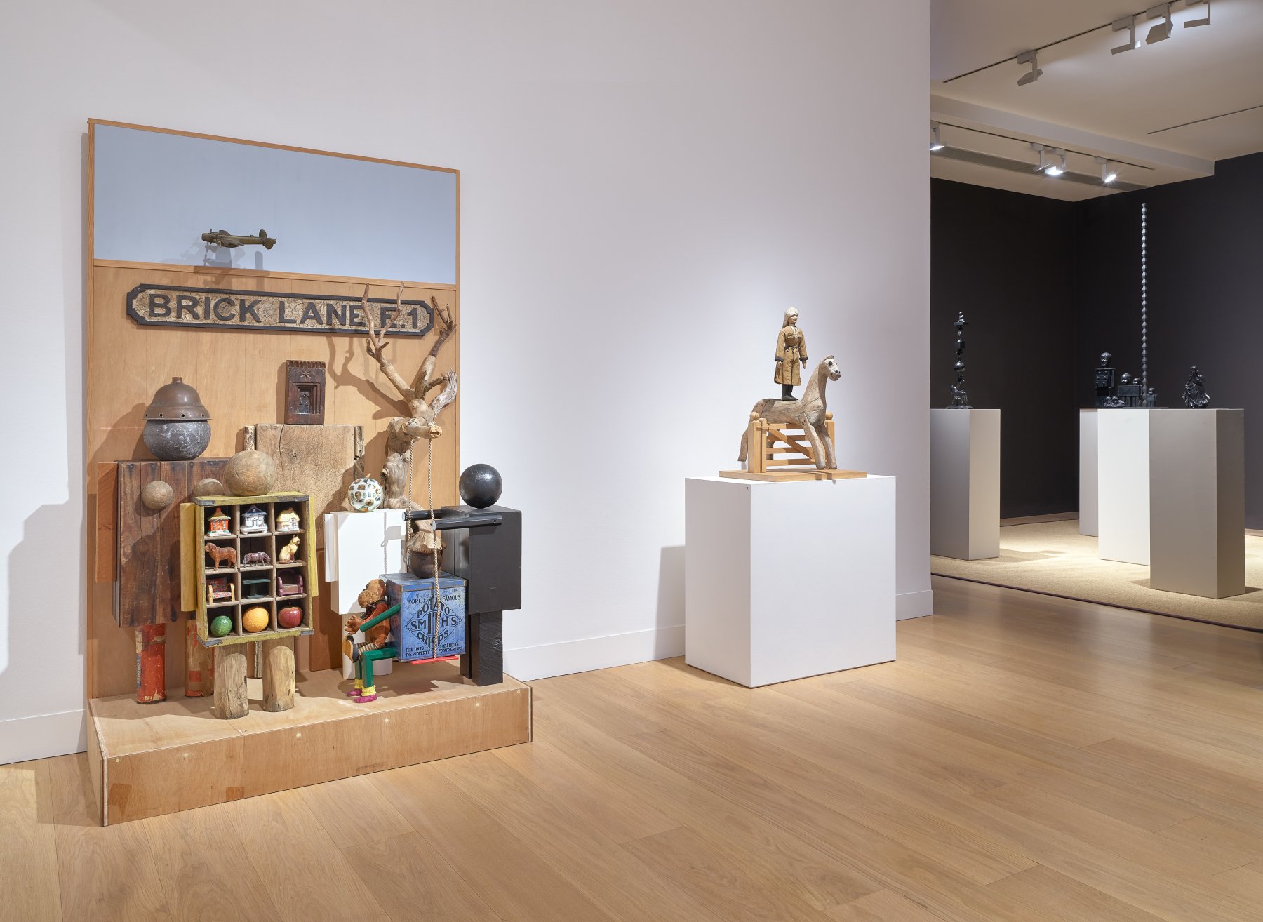 Installation image for Peter Blake: Sculpture and Other Matters, at Waddington Custot