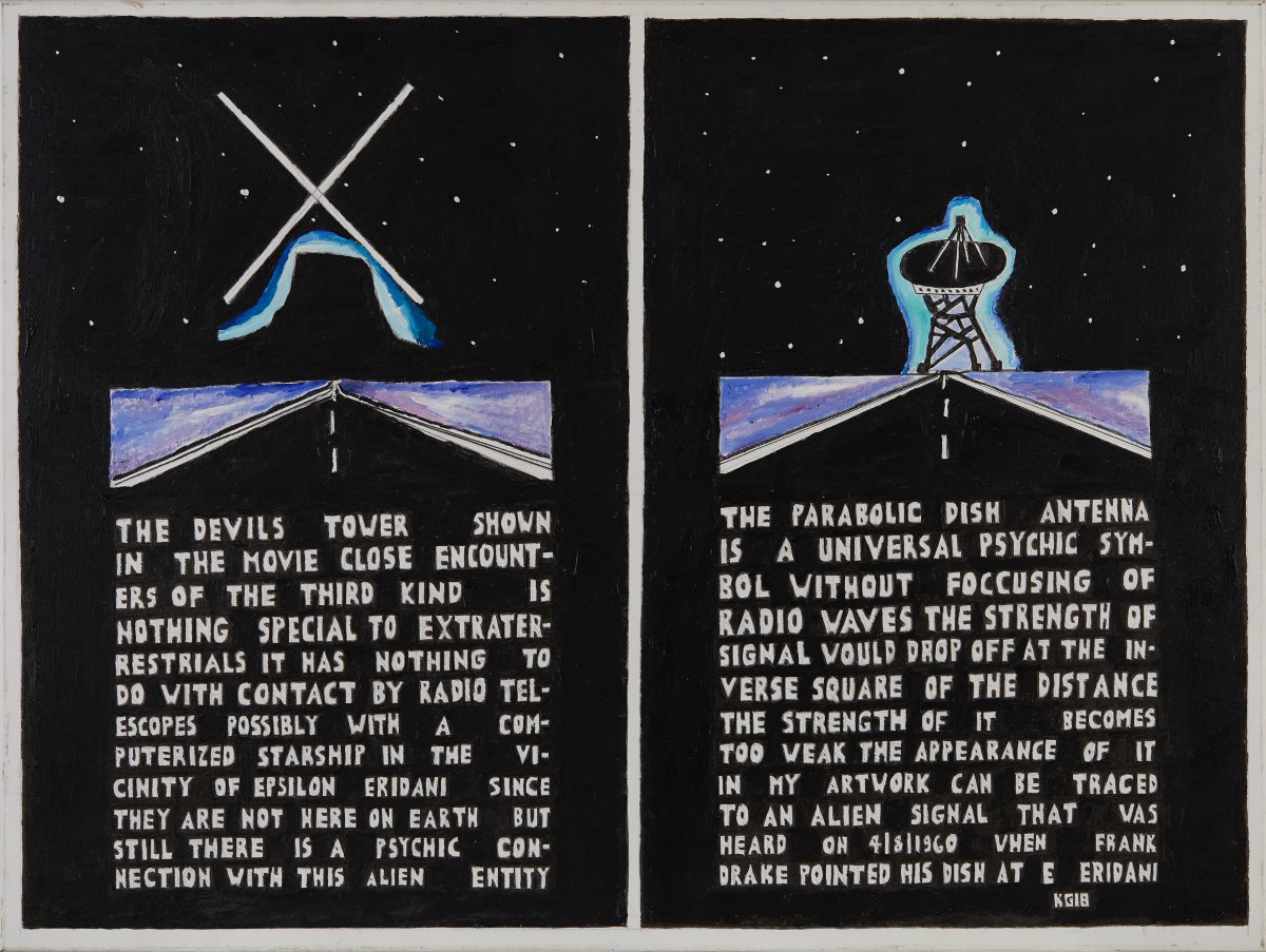 Ken Grimes, Untitled (The Devils Tower & Parabolic Dish), 2018 