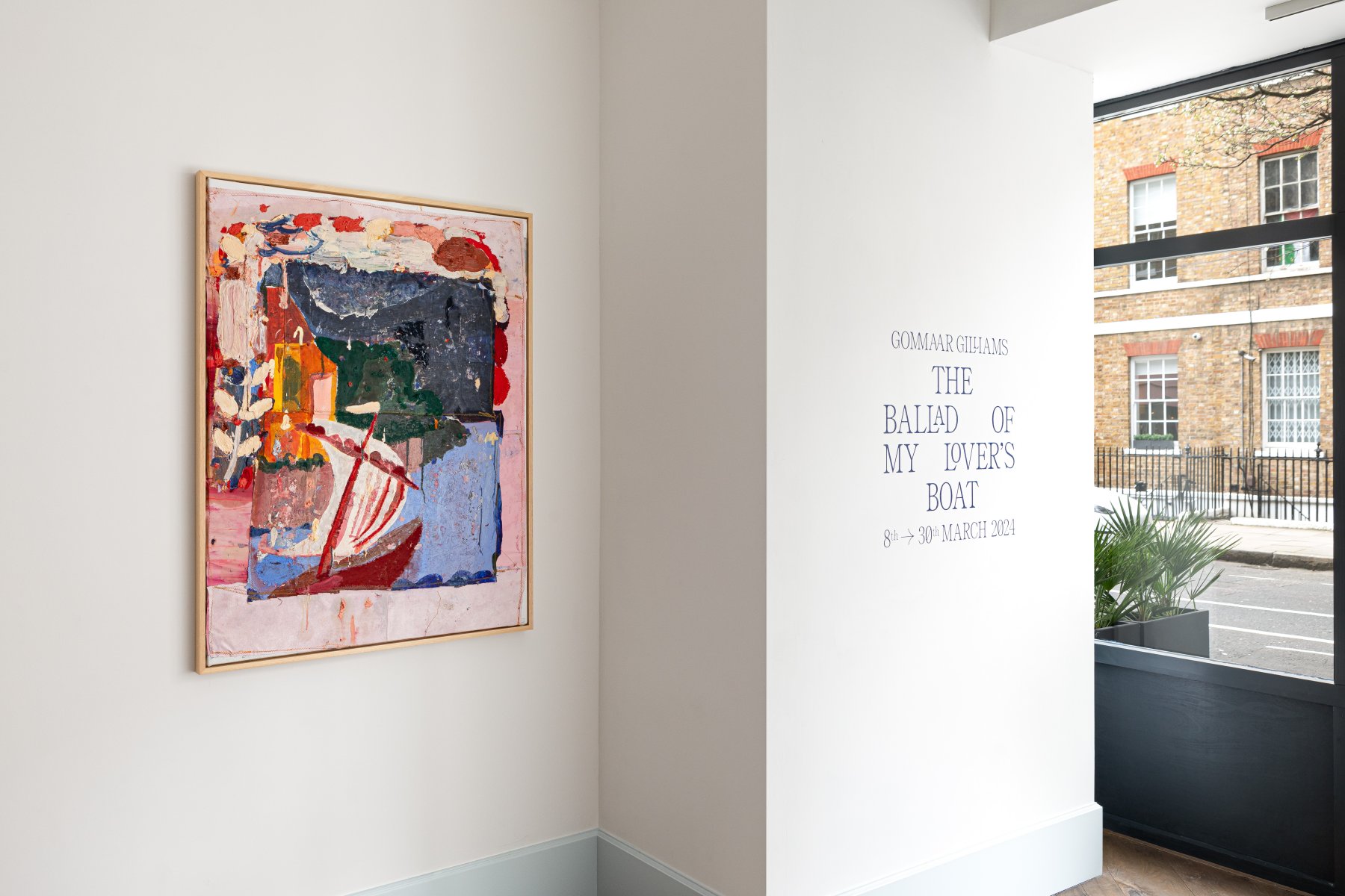 Installation image for Gommaar Gilliams: The Ballad of my Lover’s Boat, at Arusha Gallery