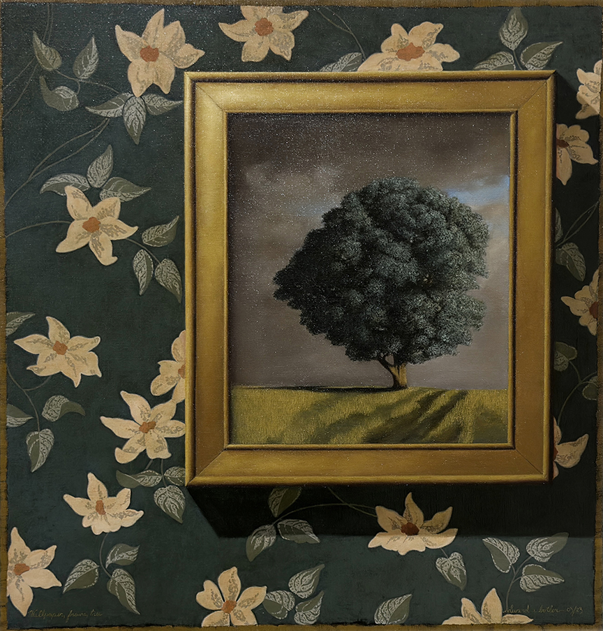 Edward A. Butler, Wallpaper, Frame, Tree, 2023