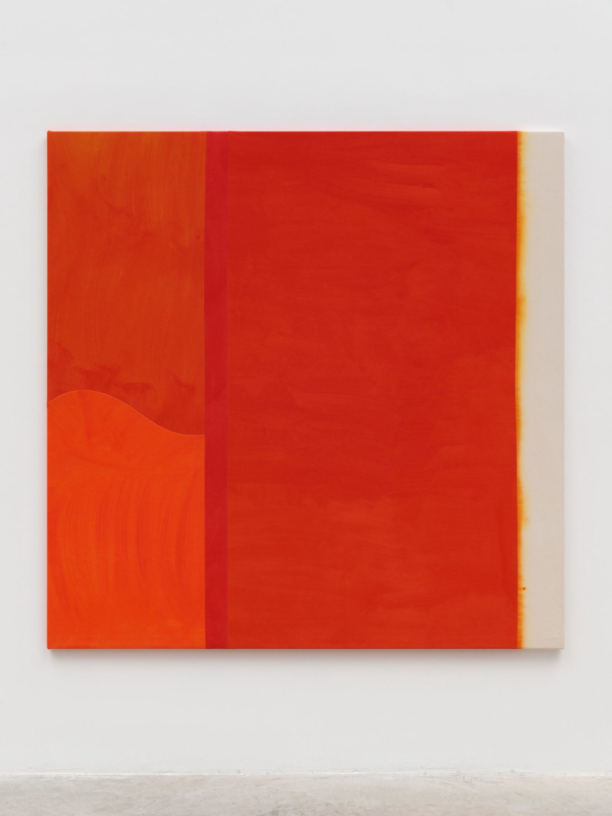 Sarah Crowner, Orange Oranges with Bleed, 2024