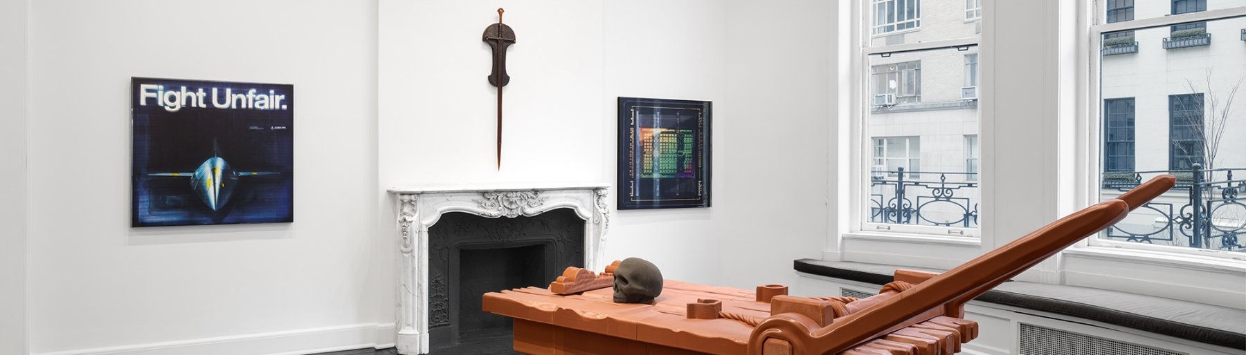 Slider image from our show of the day, Simon Denny: Dungeon @ Petzel