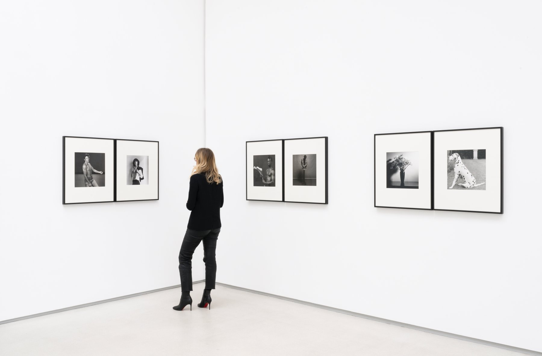 Installation image for Robert Mapplethorpe curated by Edward Enninful, at Thaddaeus Ropac