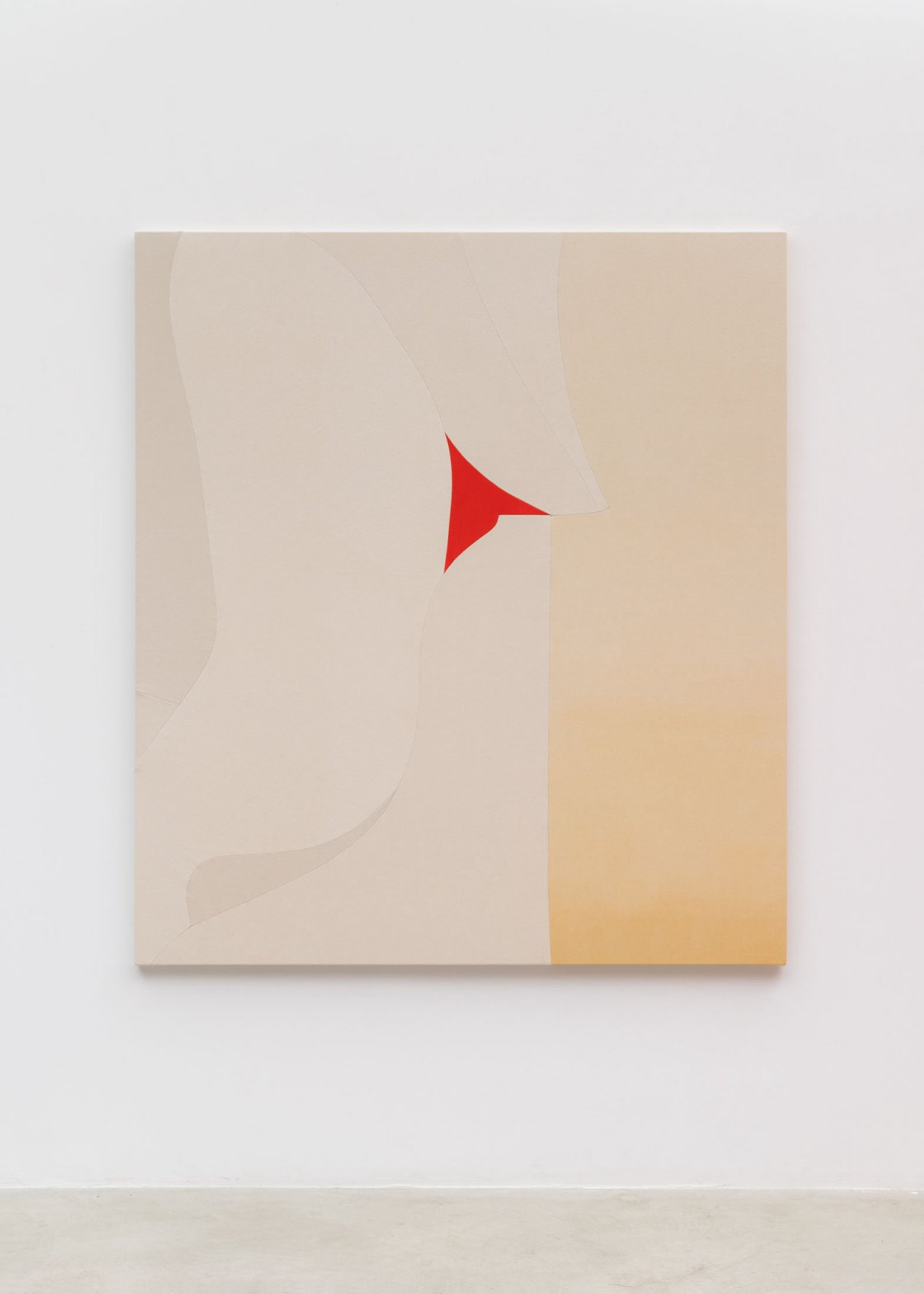 Sarah Crowner, Untitled with Red, 2024