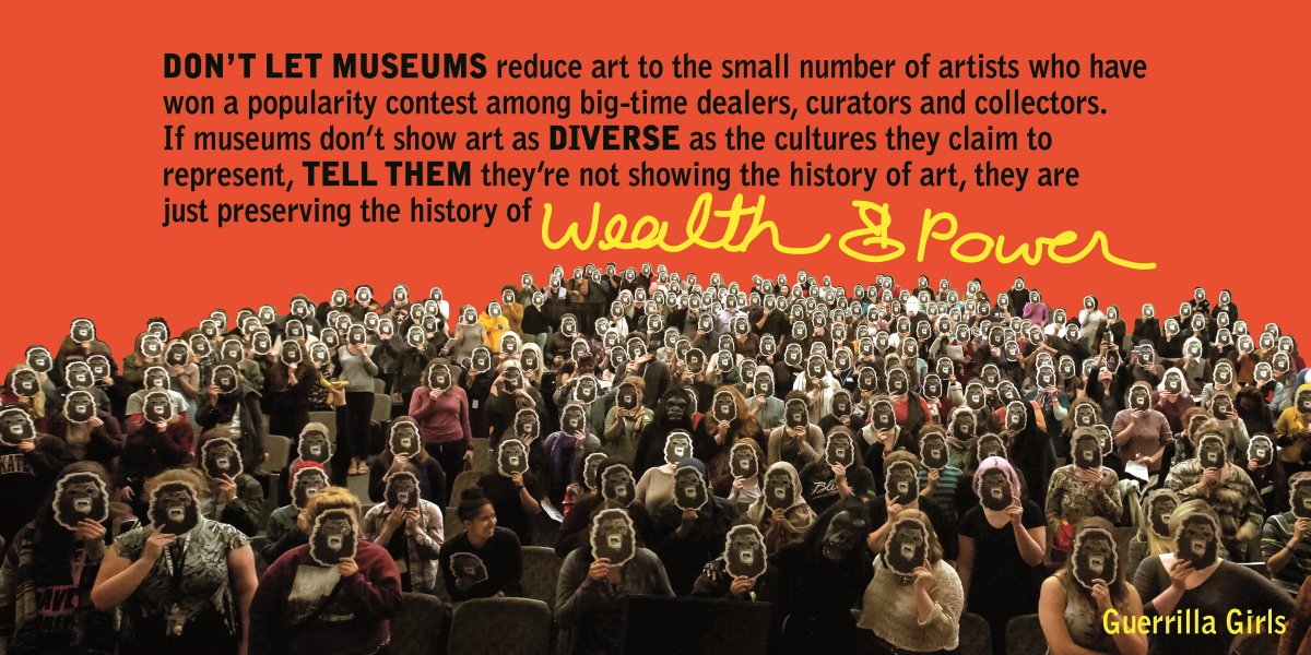 Guerrilla Girls, History of Wealth & Power, 2016