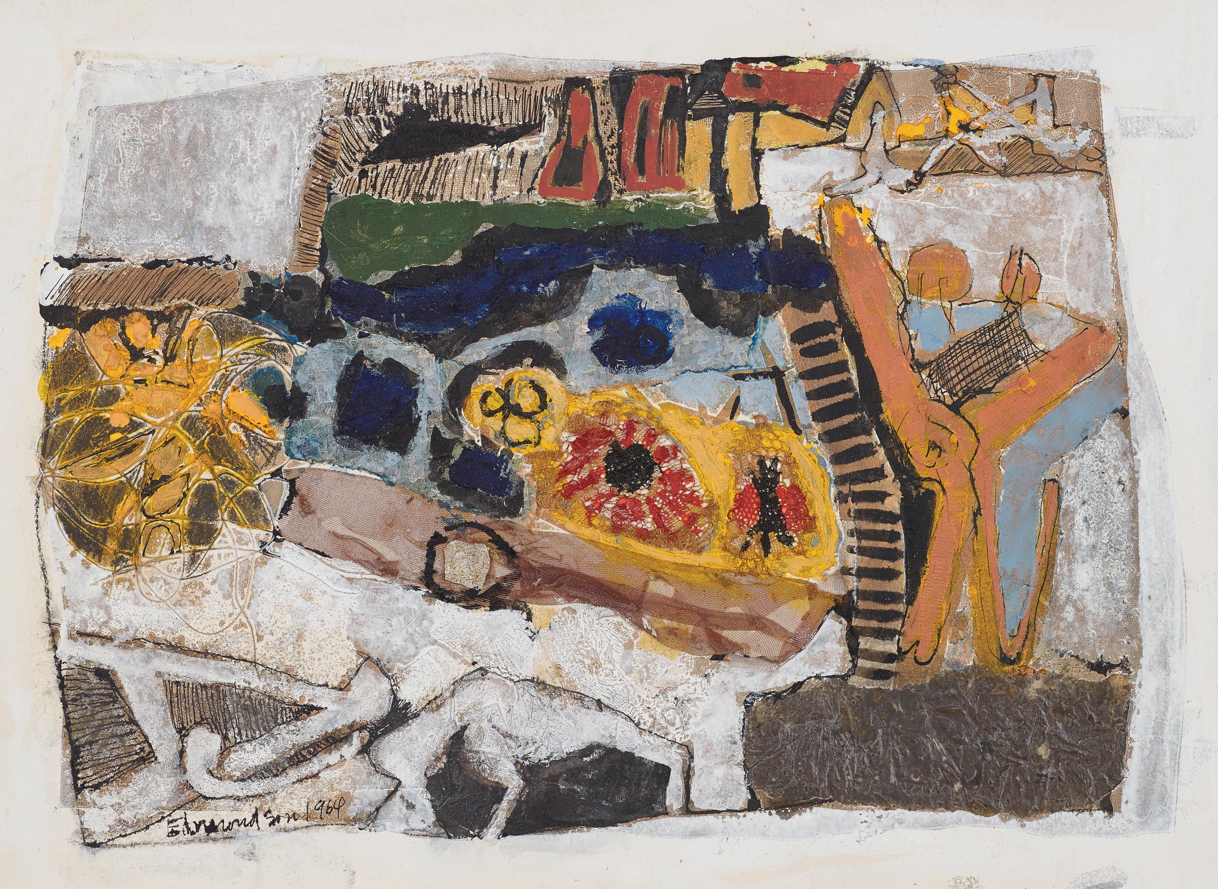 Leonard Edmondson, Untitled Collage I, 1964