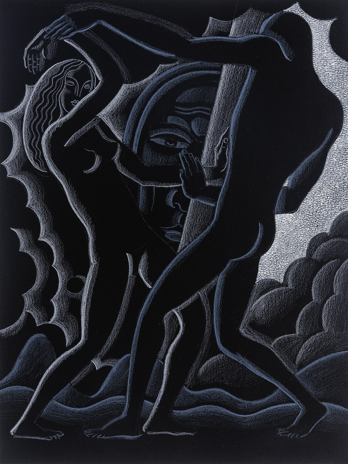 Winold Reiss, [Opus 7: Mutual Accusation - John Milton, Paradise Lost, Book IX, line 1187]