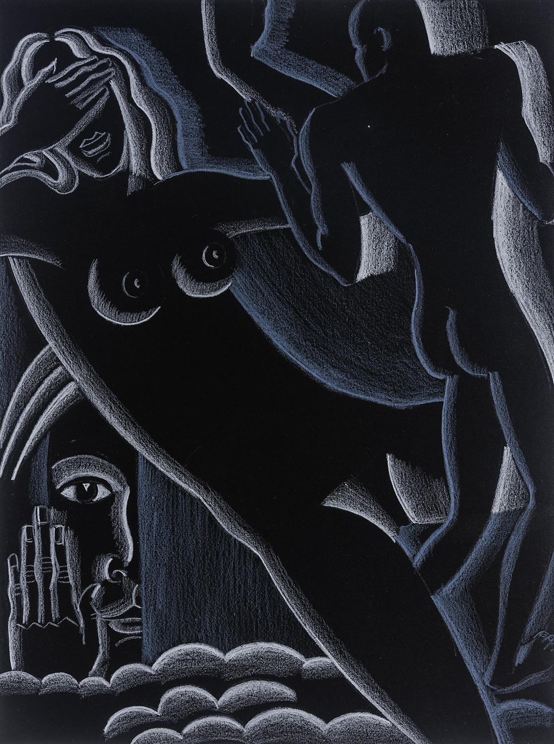 Winold Reiss, [Opus 8: To Guilty Shame - John Milton Paradise Lost, Book IX, line 1058]