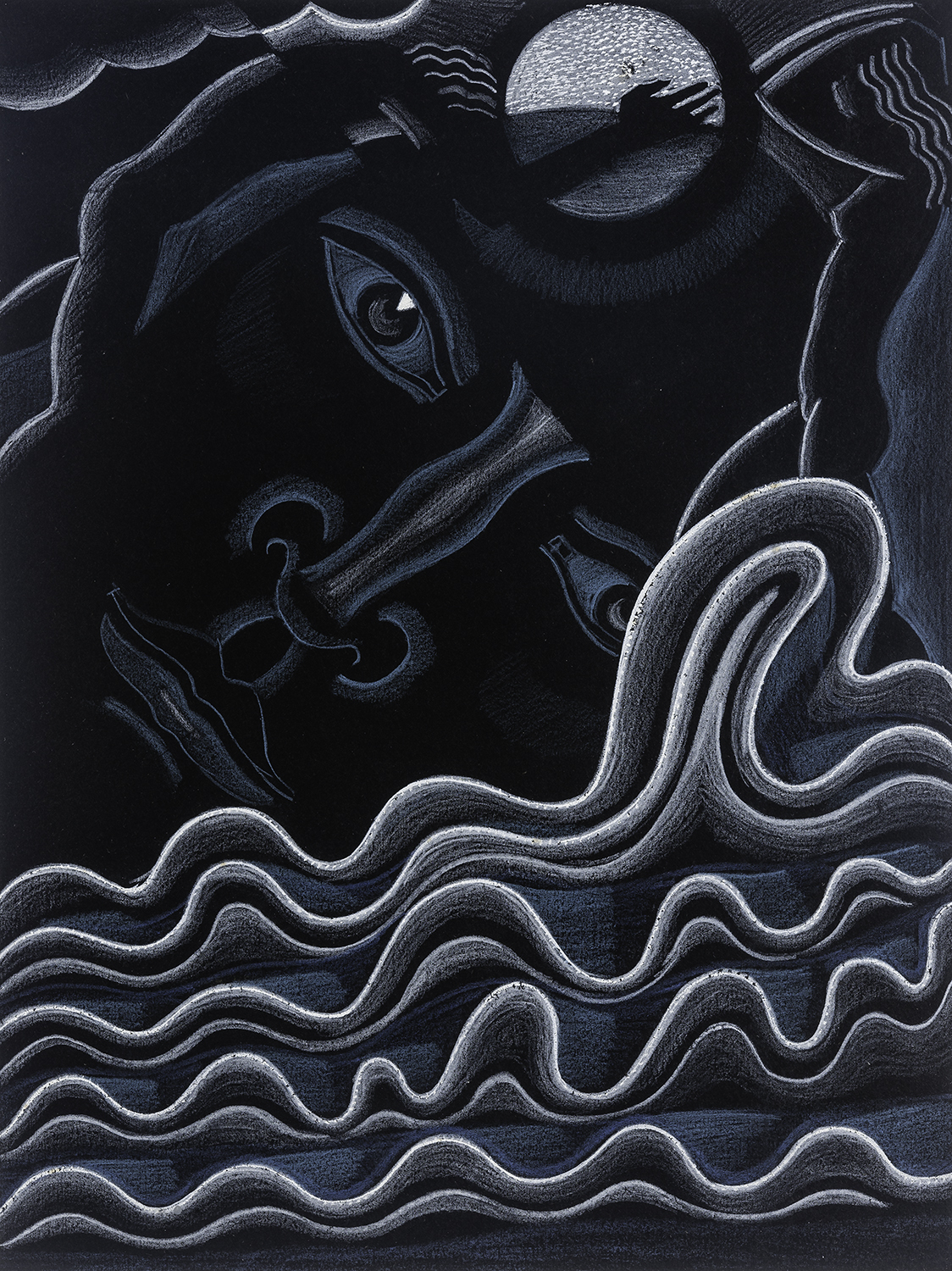 Winold Reiss, [Opus 9: God All-Seeing - John Milton, Paradise Lost, Book X, line 6]