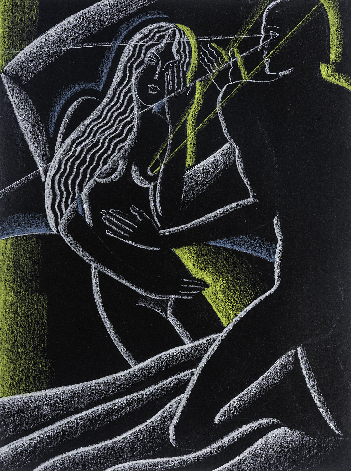 Winold Reiss, [Opus 10: Their Eyes Now Opened - John Milton, Paradise Lost, Book IX, line 1053]