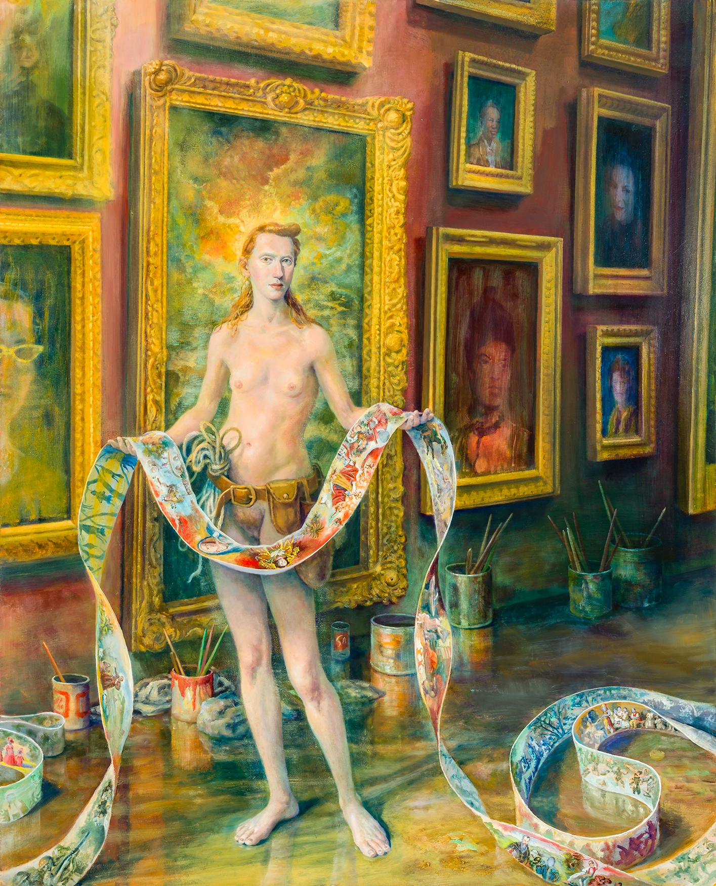 Julie Heffernan, Self-Portrait with Eruption, 2018-23