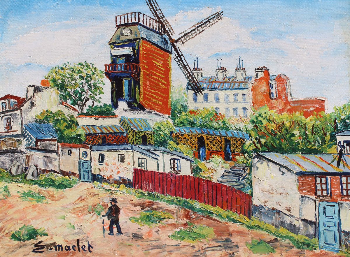 Élisée Maclet, Moulin de la Galette a Montmartre
