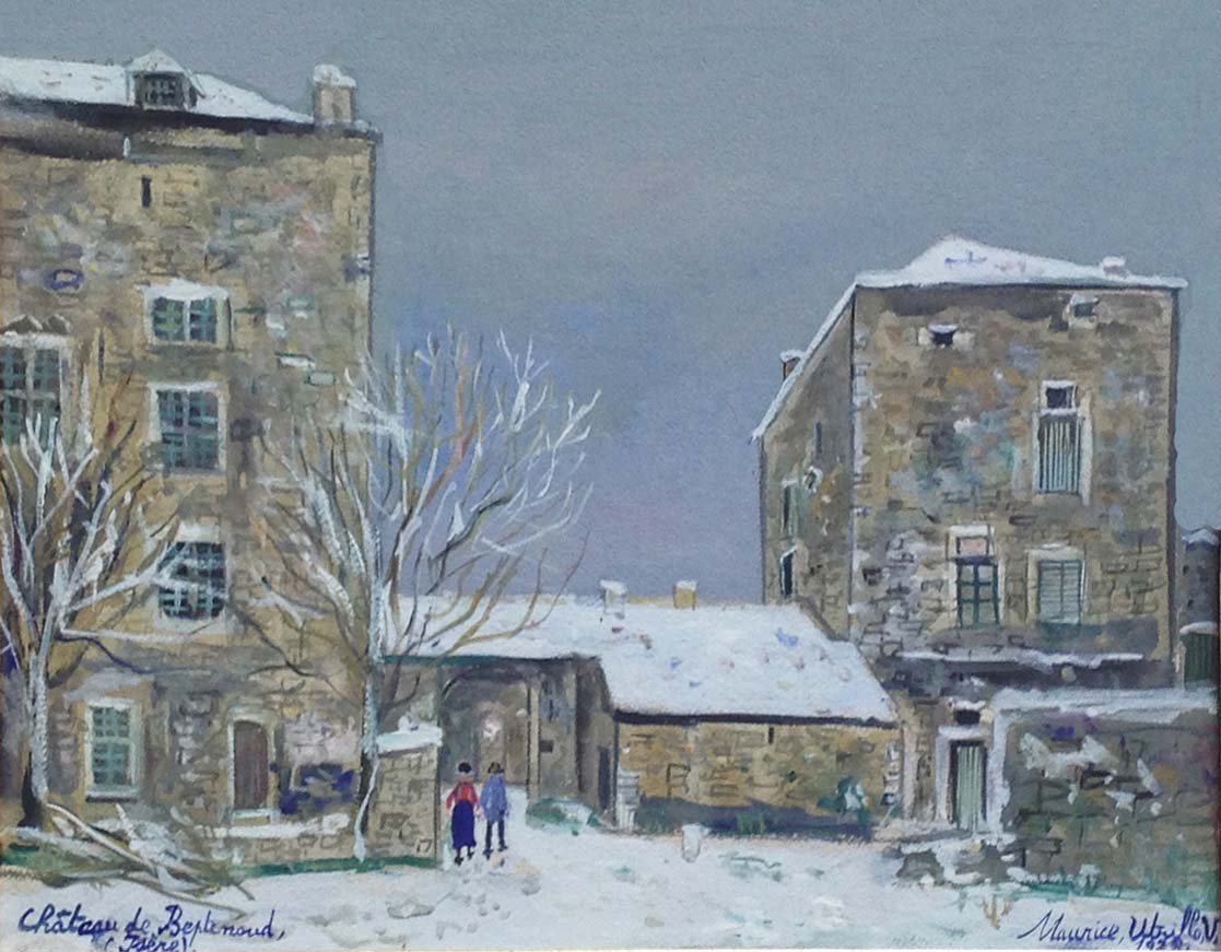 Maurice Utrillo, Chateau de Beptenoud (Isere), Neige, 1928