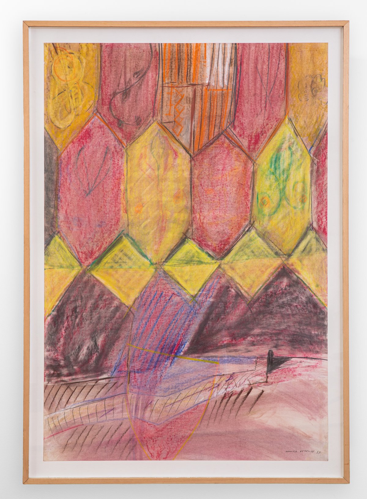 Daniel Dezeuze, Ciel de boucliers, 1987