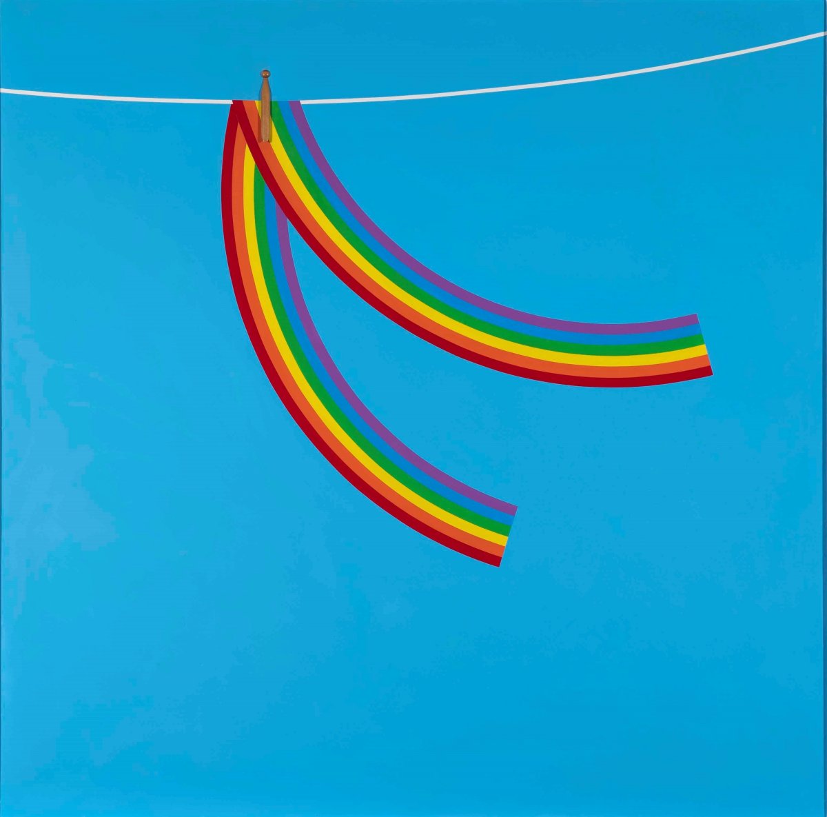 Patrick Hughes, Wet Rainbow for David, 1978