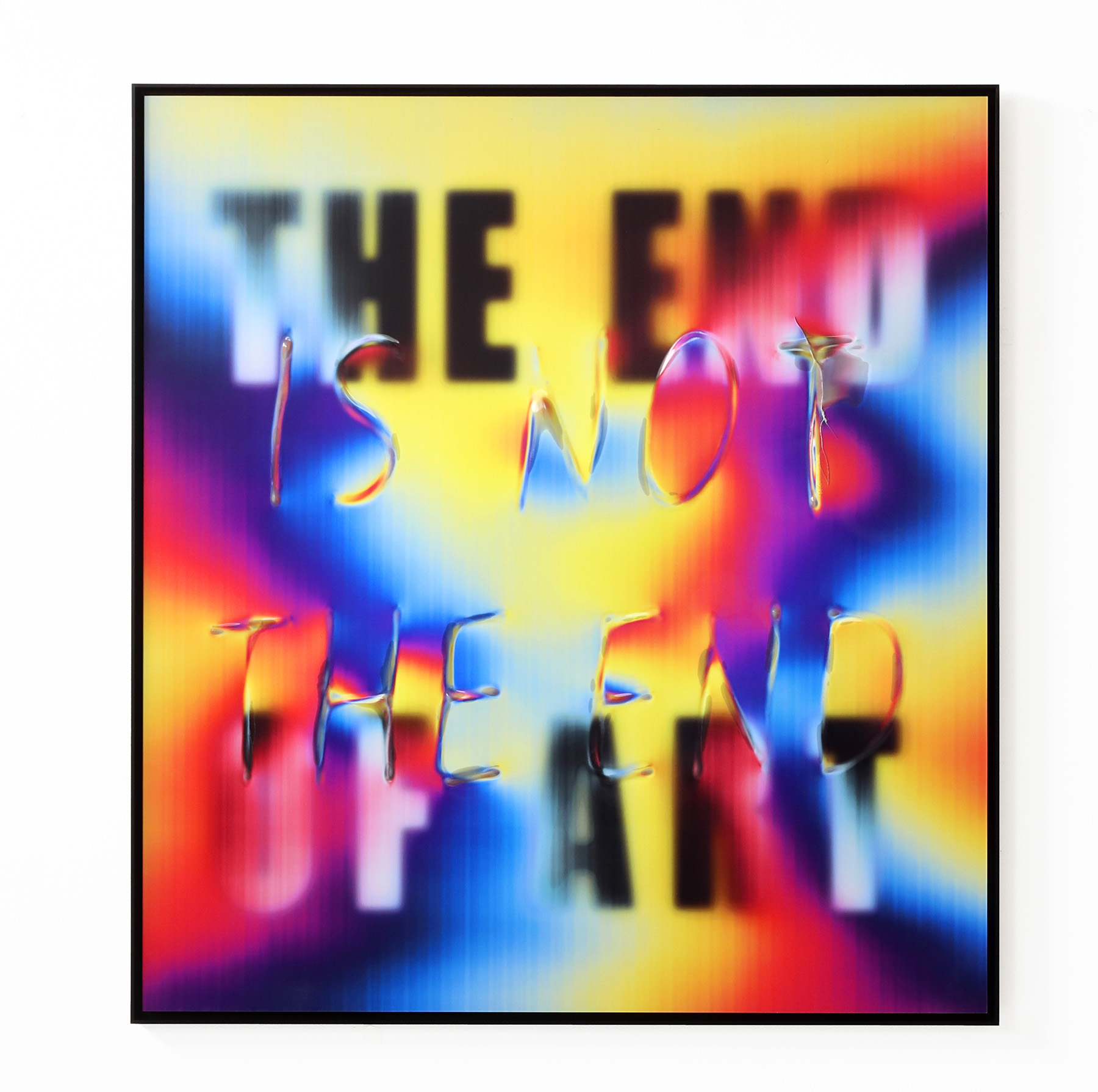 Pascal Dombis, THE END OF ART (Post-Digital Burn), 2024