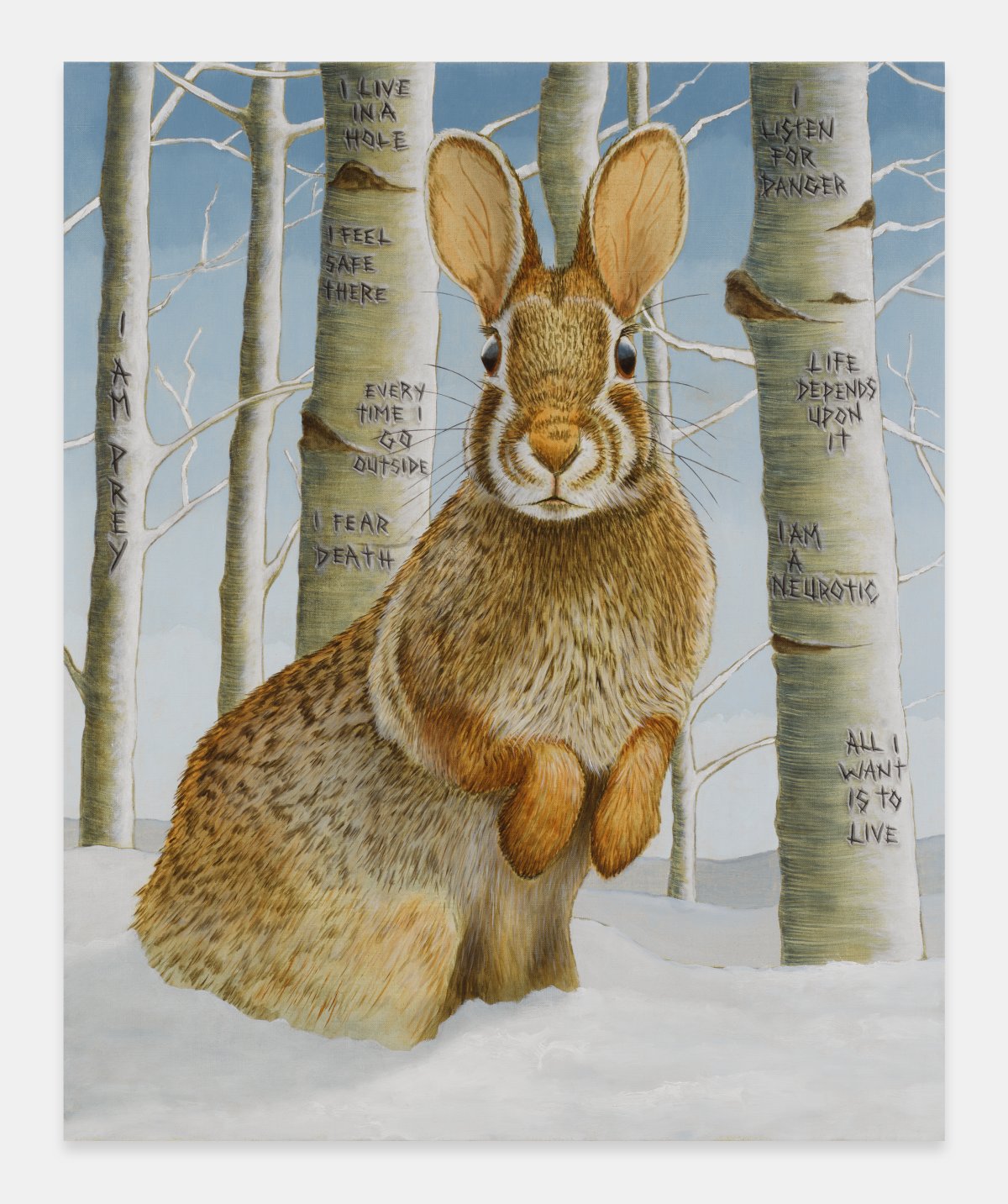Sean Landers & Sean Landers, To Live (Cottontail Rabbit), 2024