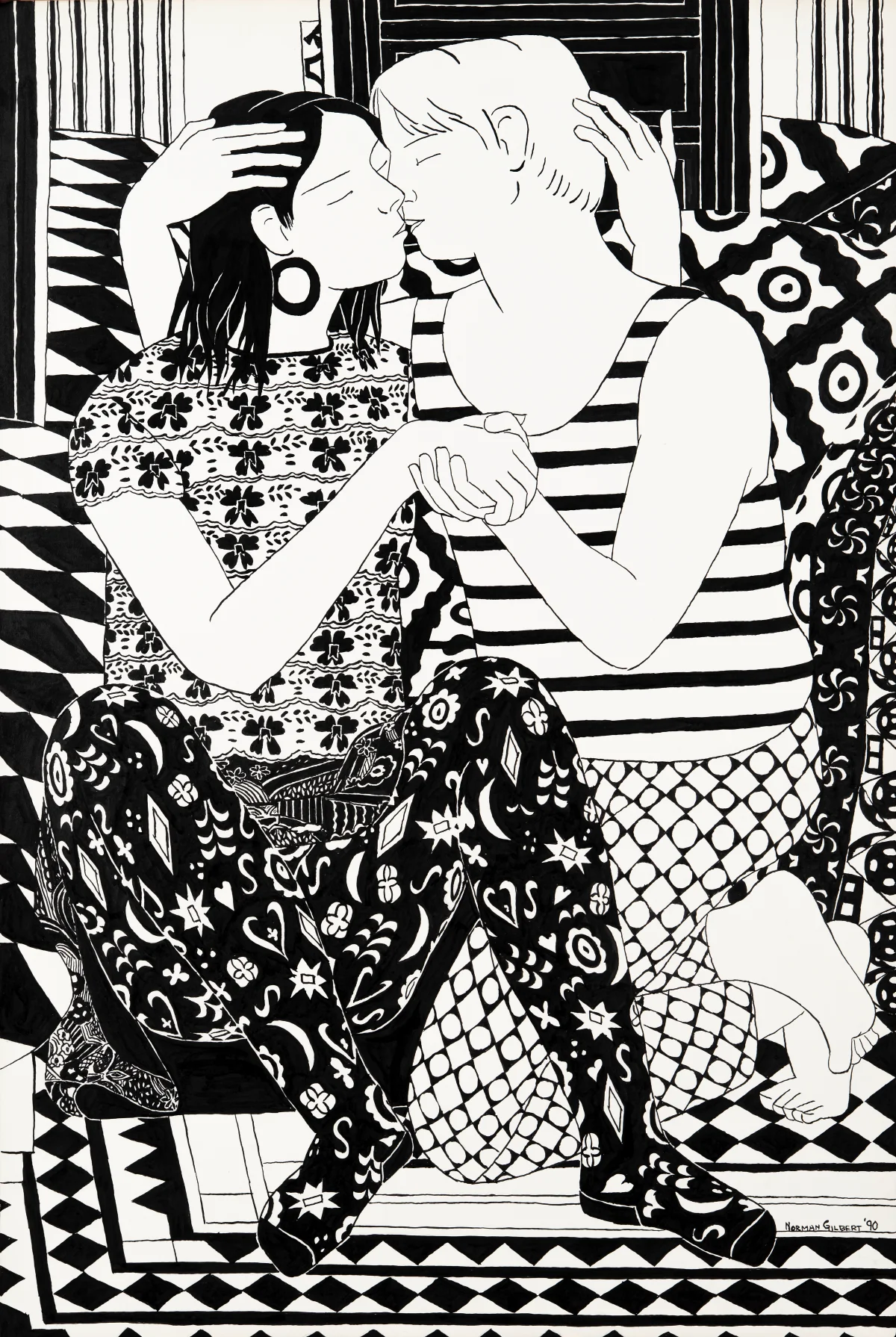 Norman Gilbert, Embrace II B&W, 1990