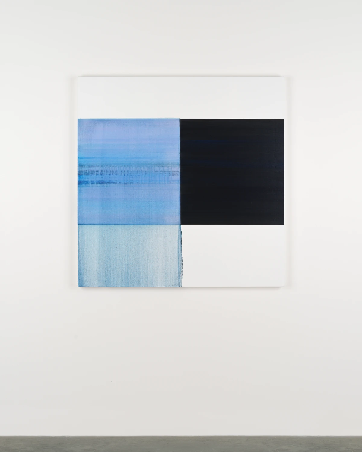 Callum Innes, Exposed Painting Phthalocyanine Blue, 2024