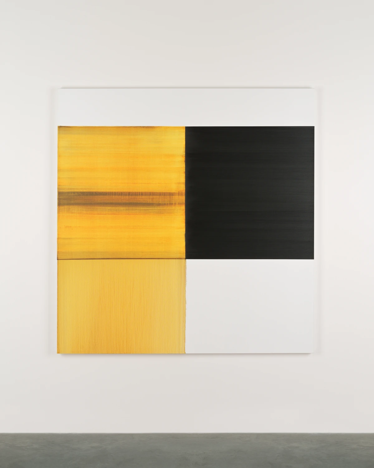 Callum Innes, Exposed Painting Quinacridone Gold, 2024