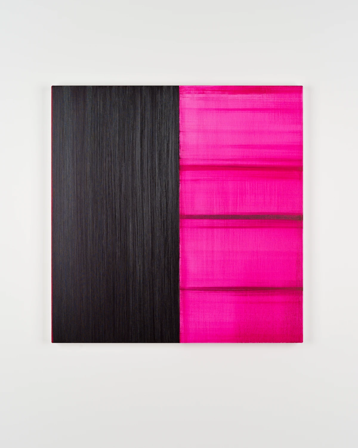 Callum Innes, Untitled Lamp Black / Magenta, 2024