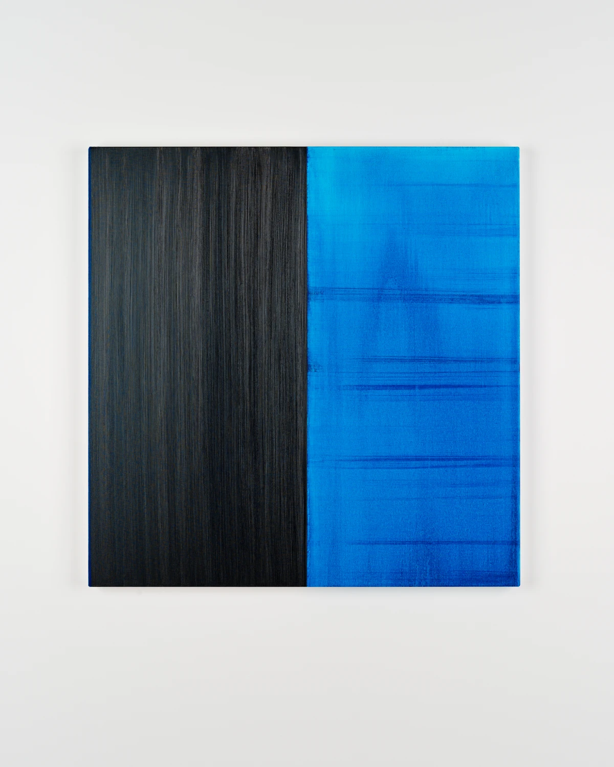 Callum Innes, Untitled Lamp Black / Phthalocyanine Blue, 2024