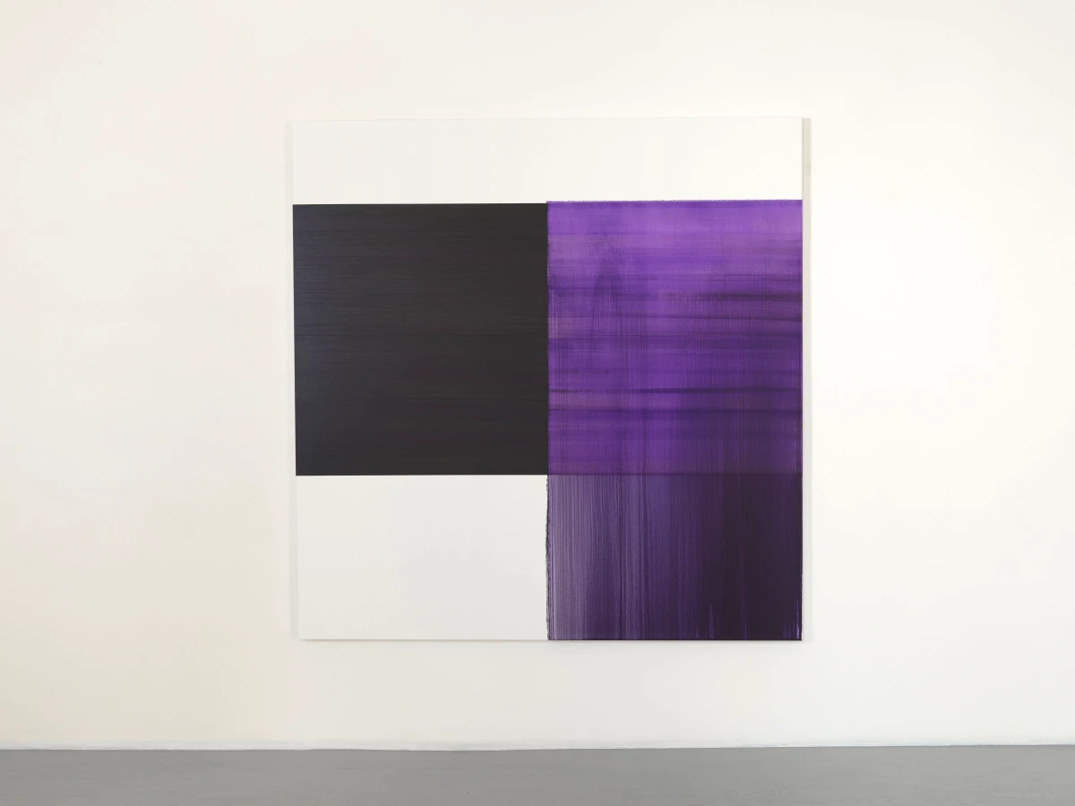 Callum Innes, Exposed Painting Deep Purple Dioxazine, 2023