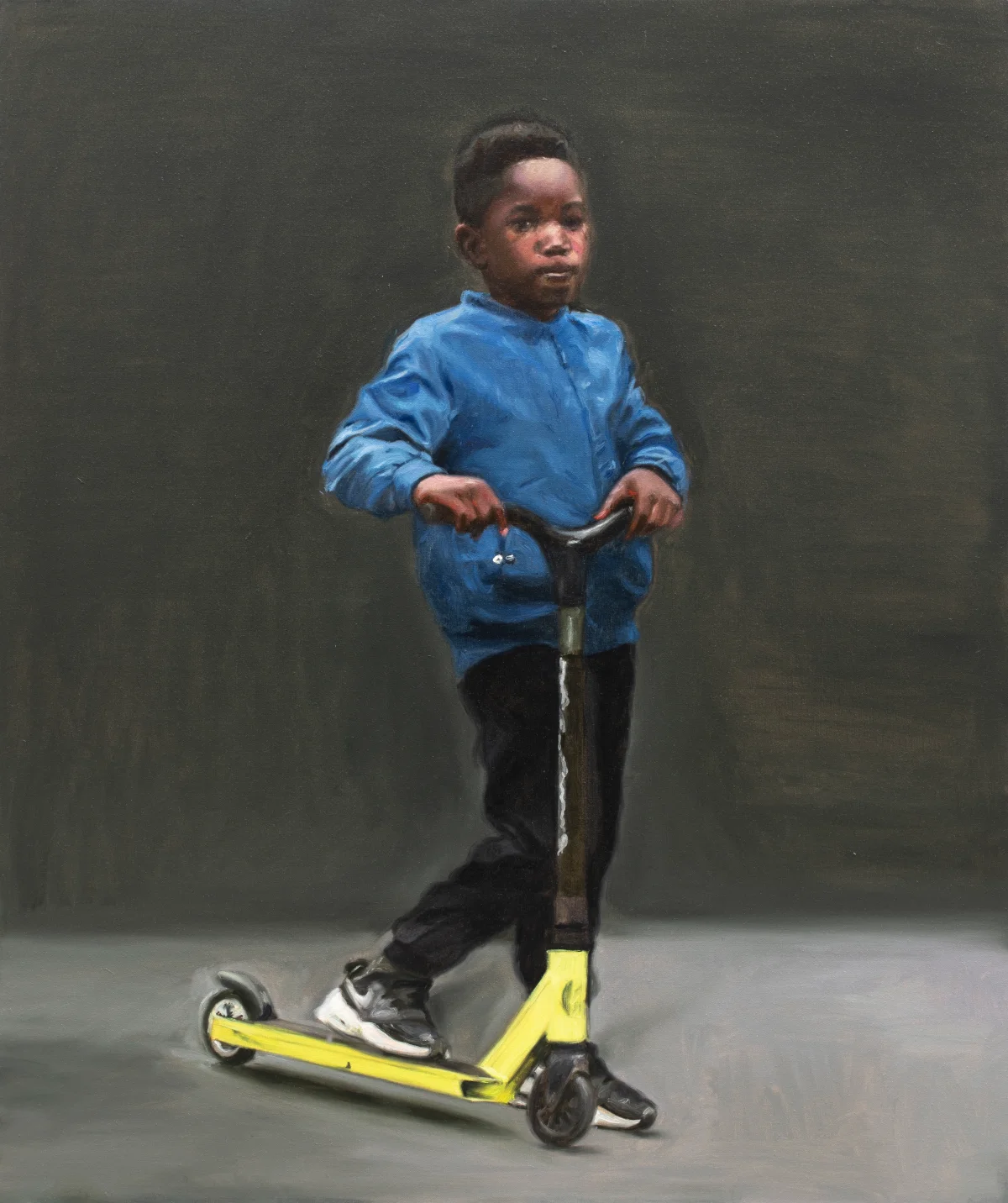 Bilal Hamdad, Garçon sur trottinette, 2024