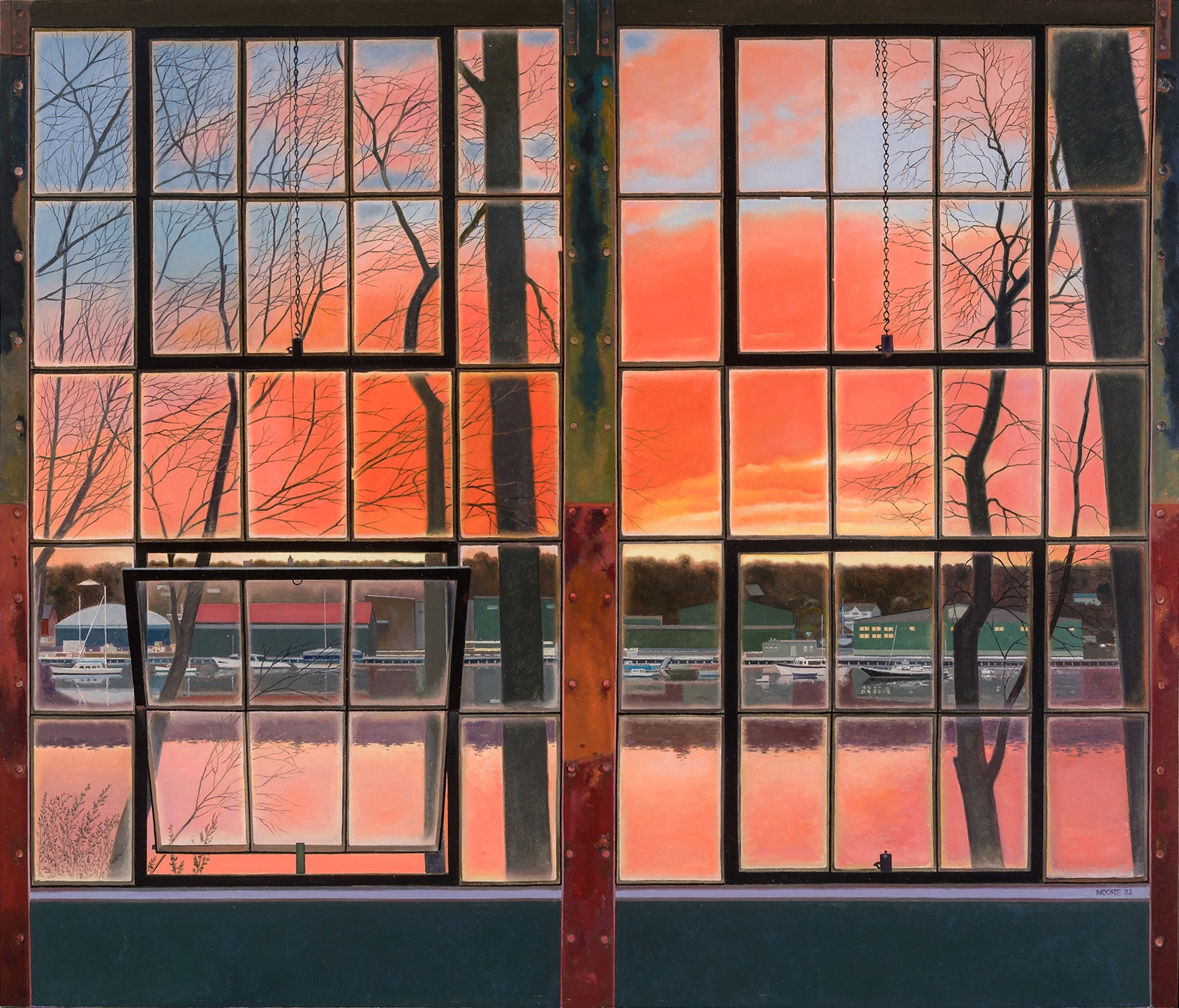 John Moore, Red Sky at Dusk, 2023