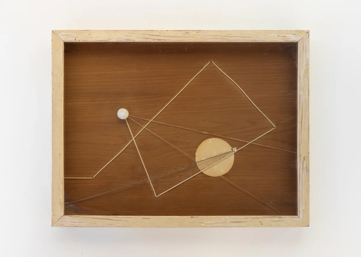 Marlow Moss, Drawing with montage No. 17, 1945