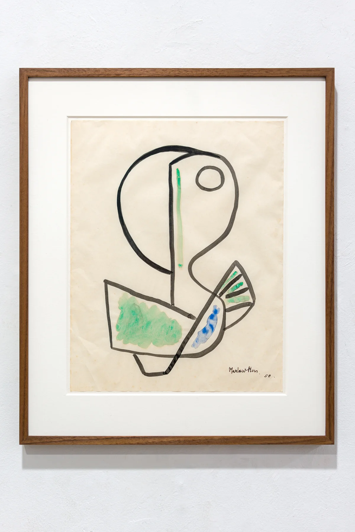 Marlow Moss, Untitled (Free forms), 1950