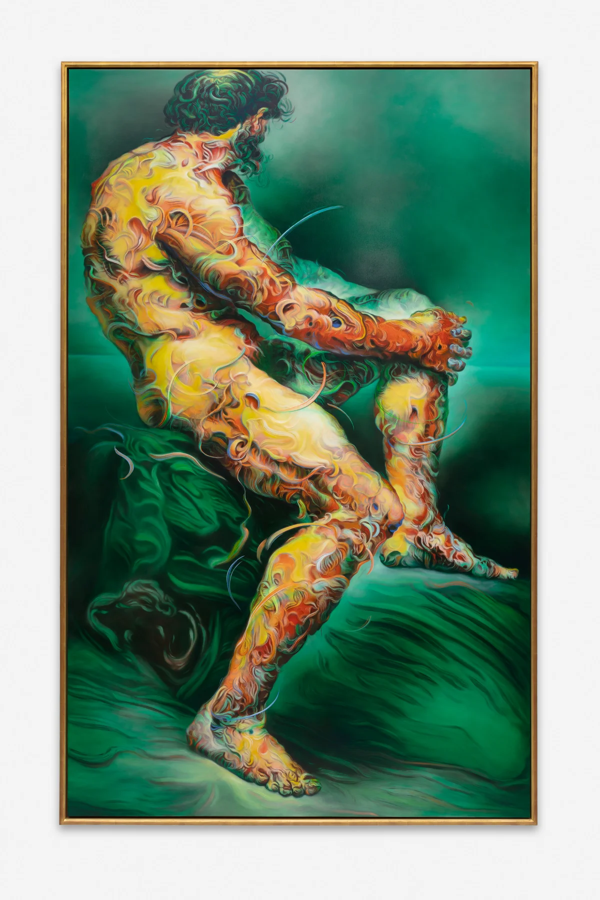 Glenn Brown, When the Satellite Sings, 2024