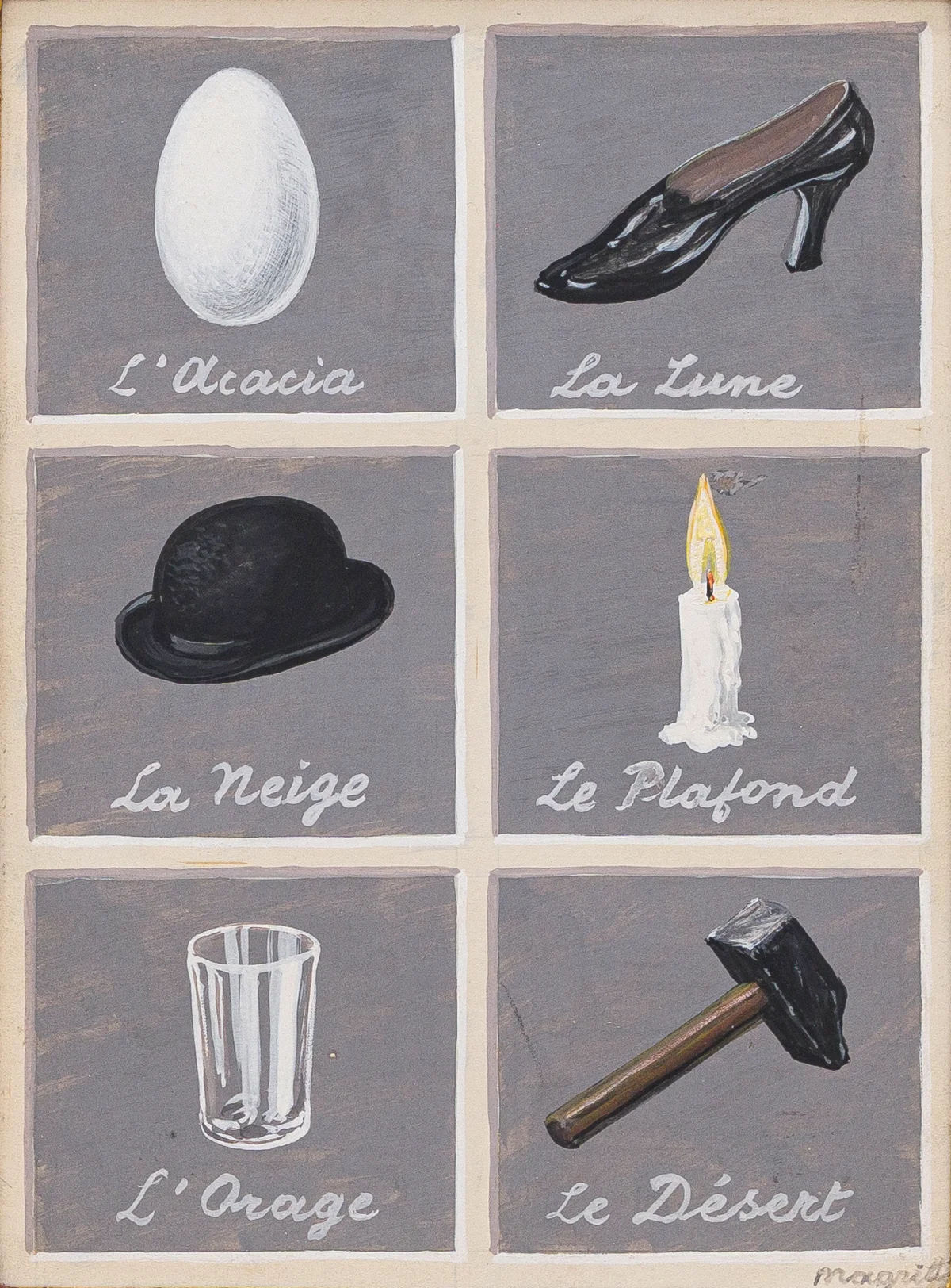 René Magritte, La Clef des Songes, 1952