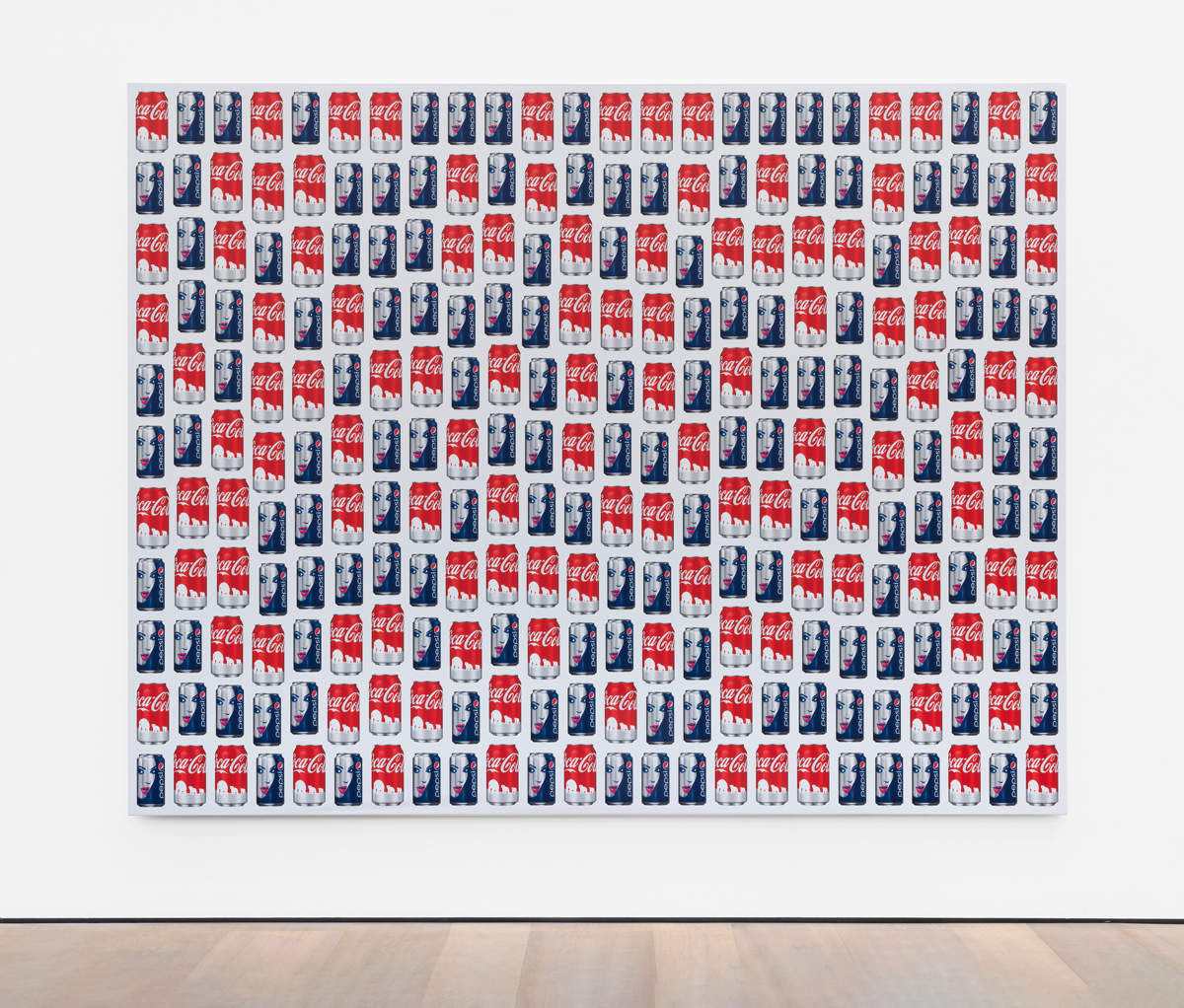 Jonathan Horowitz, Beyonce / Polar Bears (264 Cans), 2017