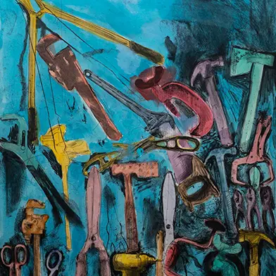 Image from Jim Dine: Tools and Dreams, at Cristea Roberts Gallery