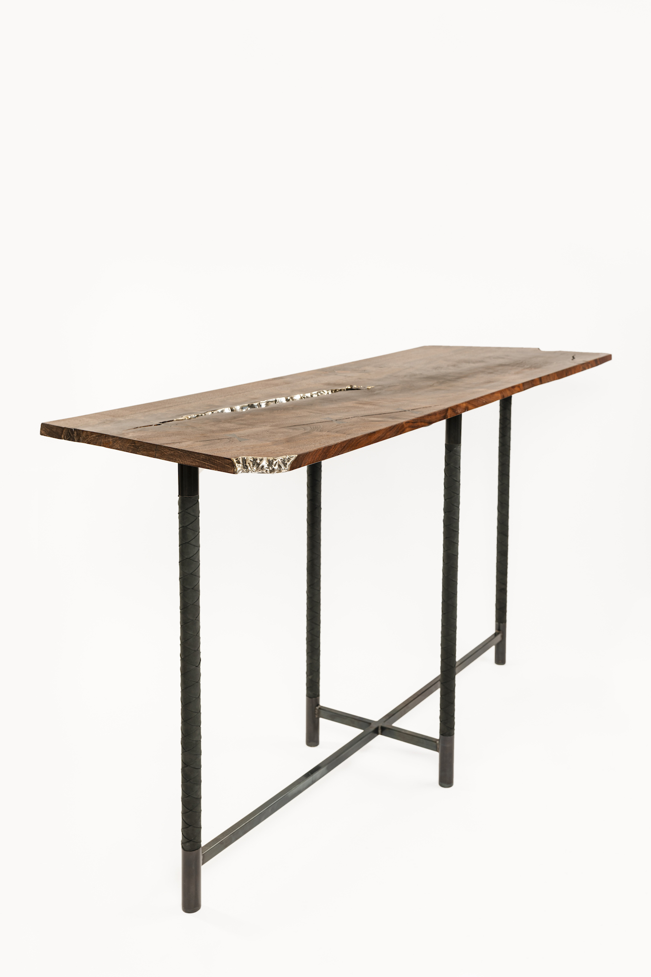 Laura Bergsøe, Walnut Diamond Table (Champagne), 2023