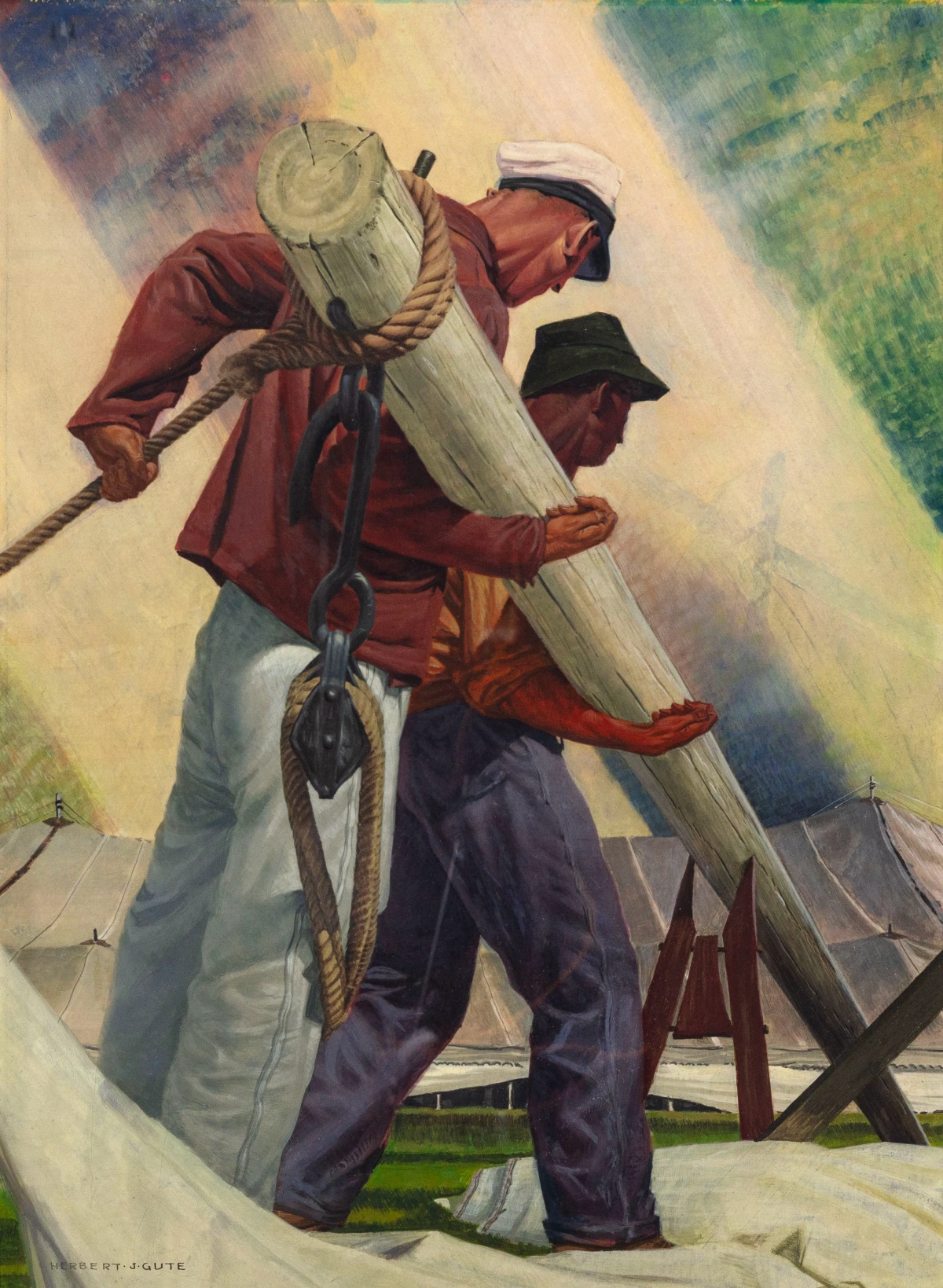 Herbert Jacob Gute, Raising the Tent