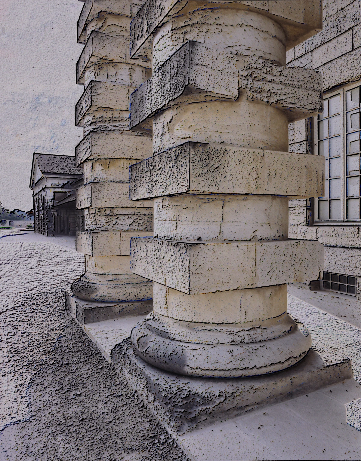 James Welling, The Royal Salt-Works of Arc-et-Senans, 1775-78, Claude-Nicolas Ledoux, 1988/2023