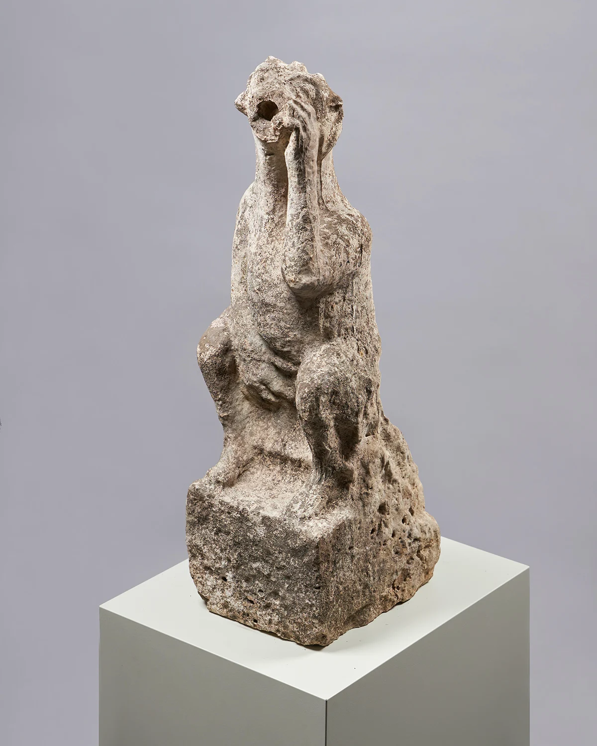 Gargoyle representing a dog-human hybrid, c. 1300-1350