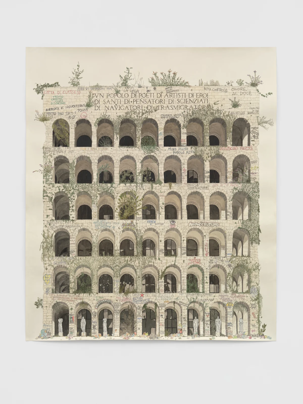 Michael Landy, Palazzo della Civiltà Italiana in Ruins, 2024