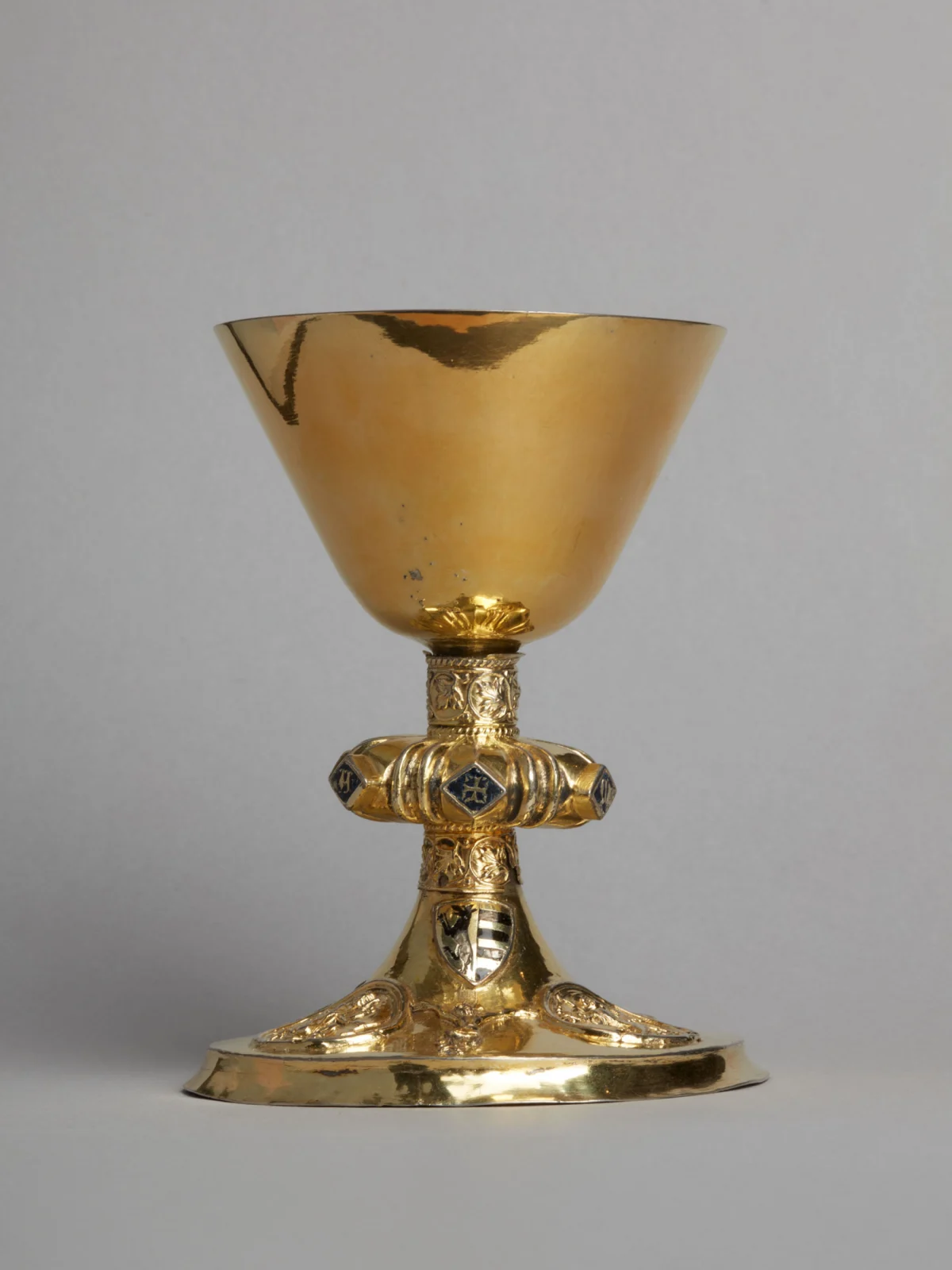 A chalice showing the four Evangelists and the arms of the von Sundhausen, c. 1330-1350