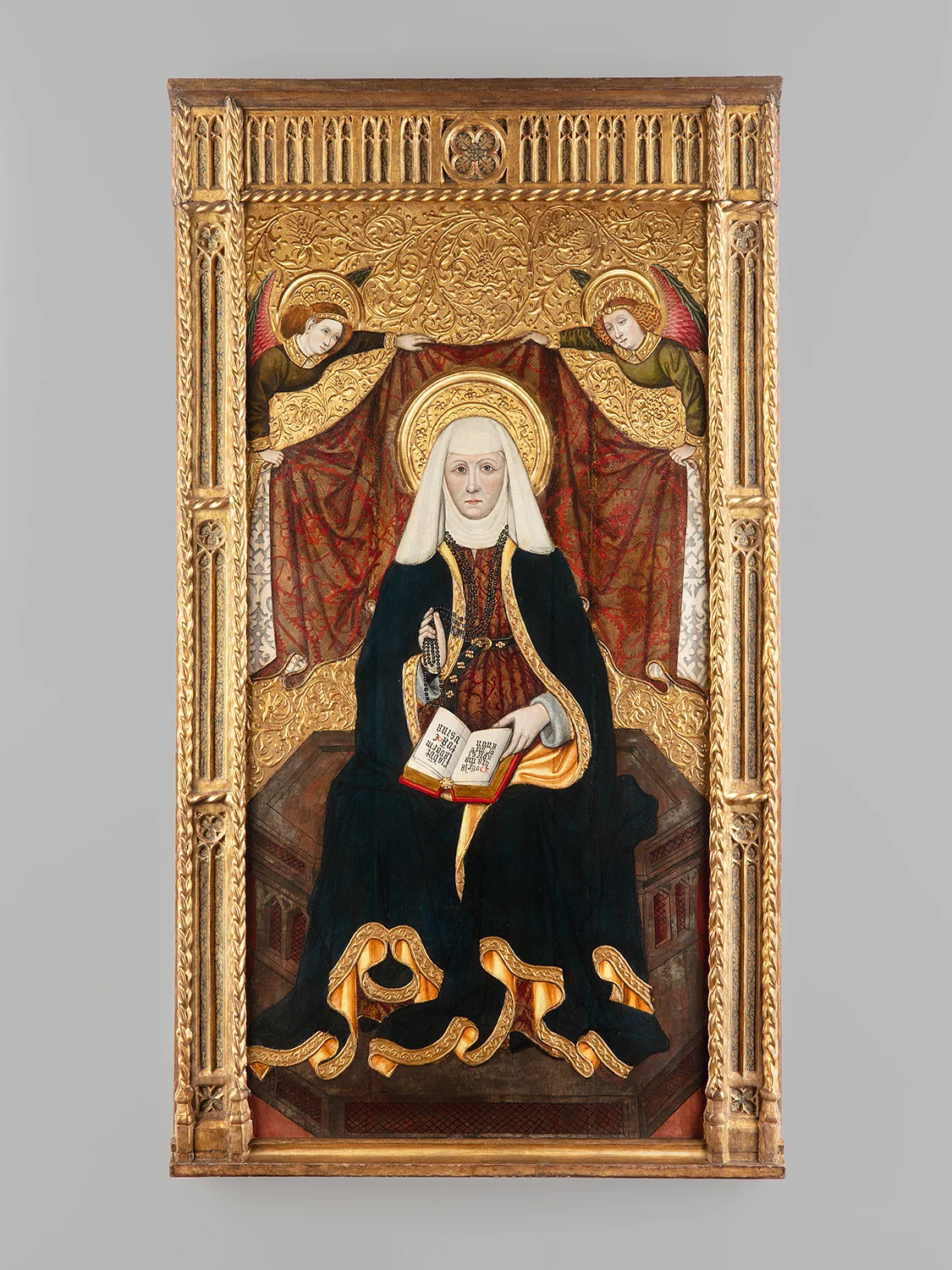 The Master of Girona, Saint Anne Enthroned with Angels, c. 1470s