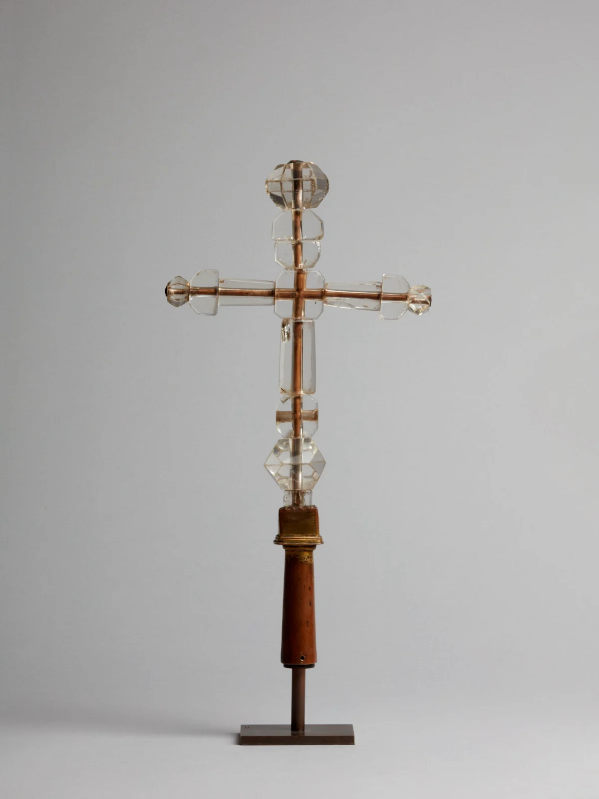 A rock crystal processional cross, c. 1300